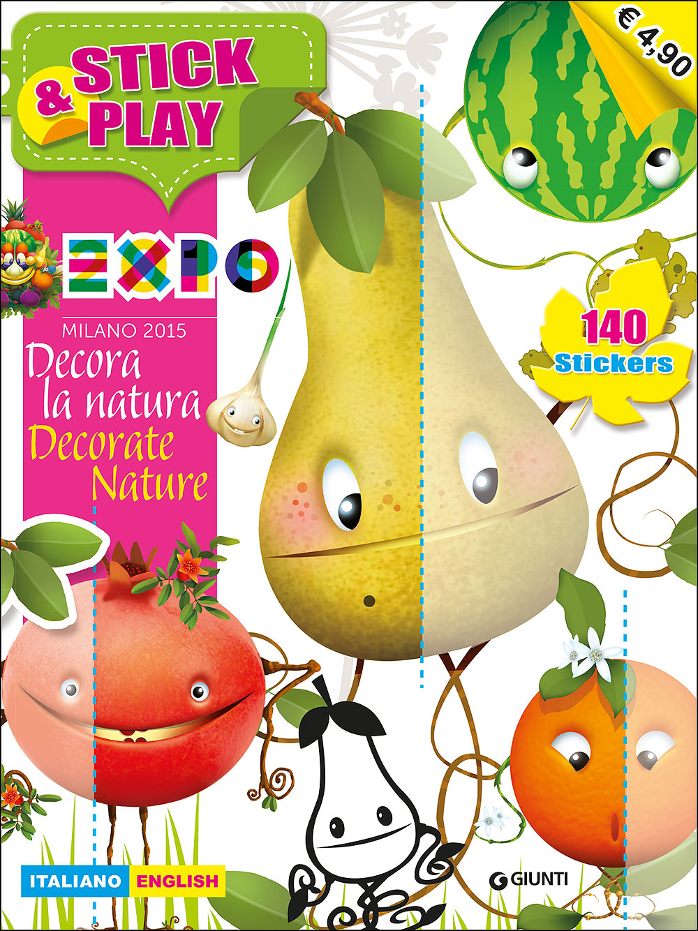 Expo. Stick & Play::Decora la natura/Decorate Nature - 140 stickers