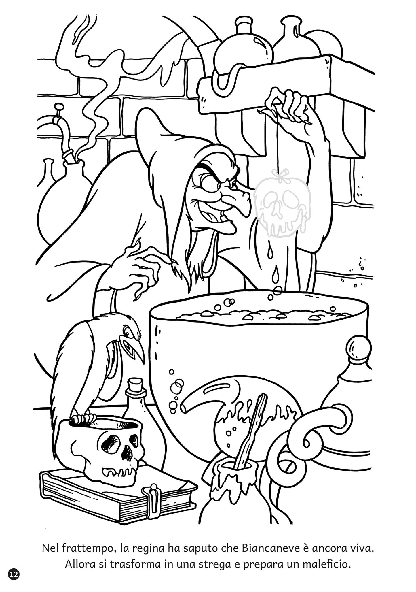 Biancaneve e i Sette Nani Staccattacca&colora