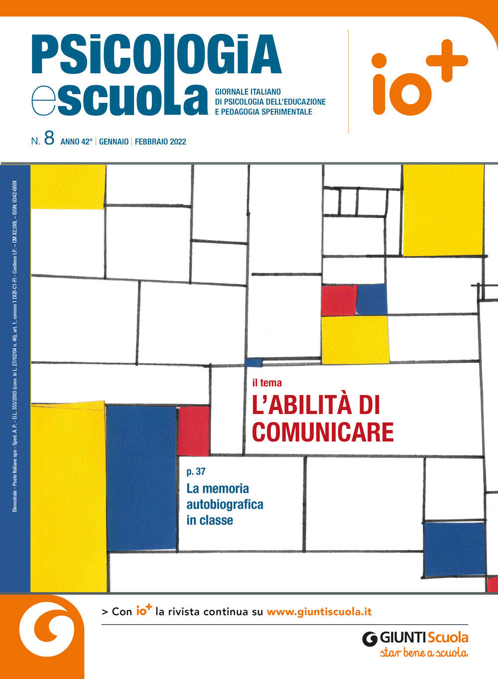 Psicologia e scuola n.8 gennaio - febbraio 2022