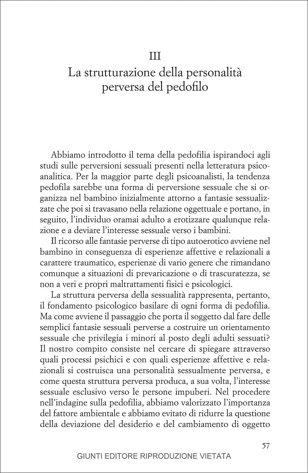 La voglia oscura::Pedofilia e abuso sessuale