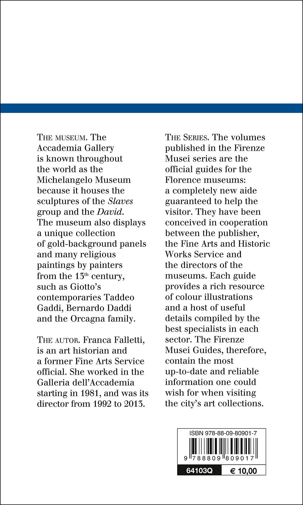 Accademia Gallery (in inglese)::The official Guide - Edizione aggiornata