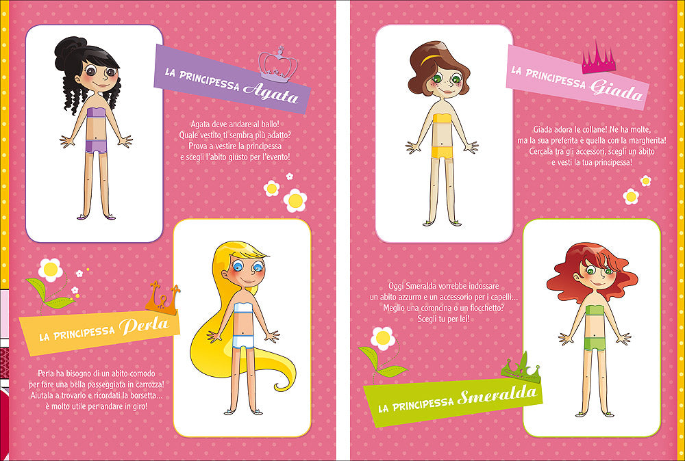 Principesse attacca-stacca::Con tanti vestiti e accessori attacca-stacca!