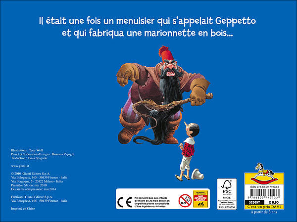 Pinocchio (Tridimensionale)::Illustrazioni di Tony Wolf