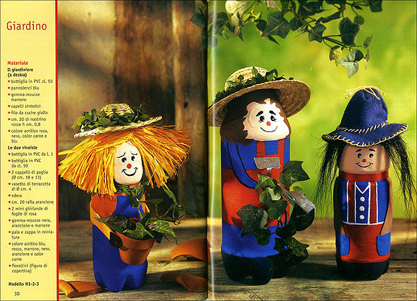 Creare pupazzi riciclando bottiglie di plastica