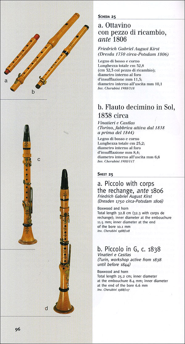 Strumenti musicali. Guida alle collezioni medicee e lorenesi::Galleria dell'Accademia. Collezione del Conservatorio Luigi Cherubini