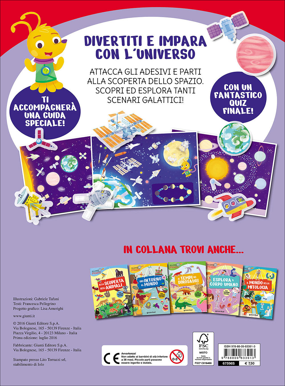 Viaggio nello spazio::Con tantissimi adesivi!