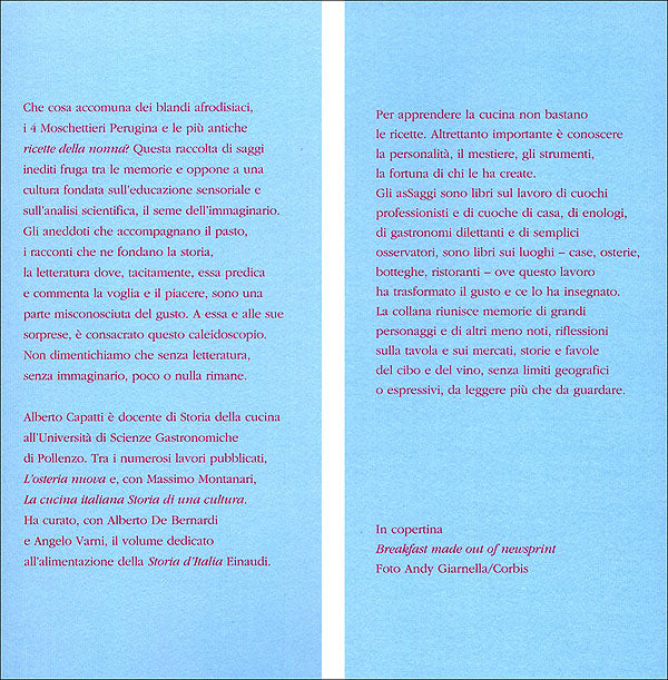 Il boccone immaginario::Saggi di storia e letteratura gastronomica