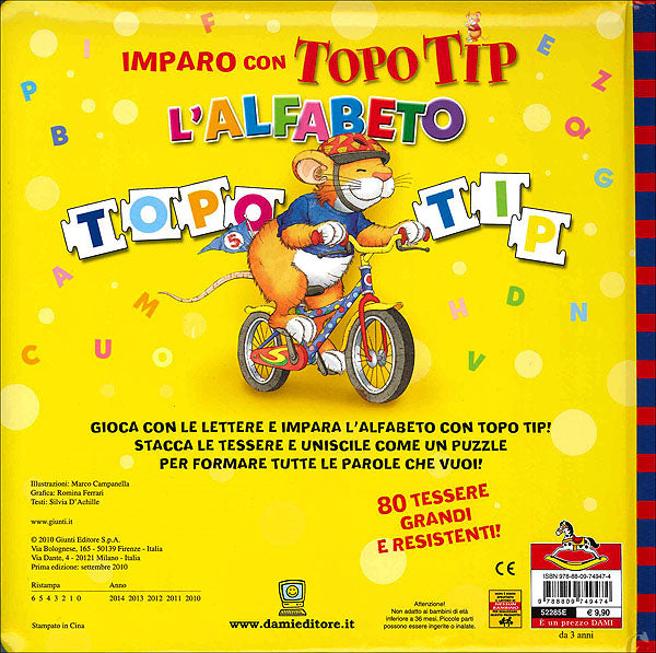 Imparo con Topo Tip l'alfabeto