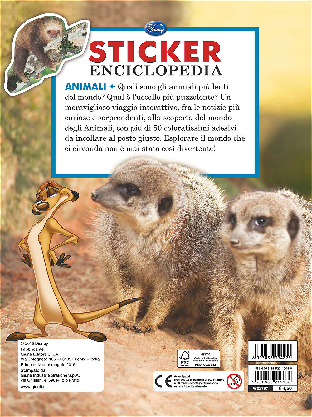 Sticker Enciclopedia - Animali::Con più di 50 adesivi!