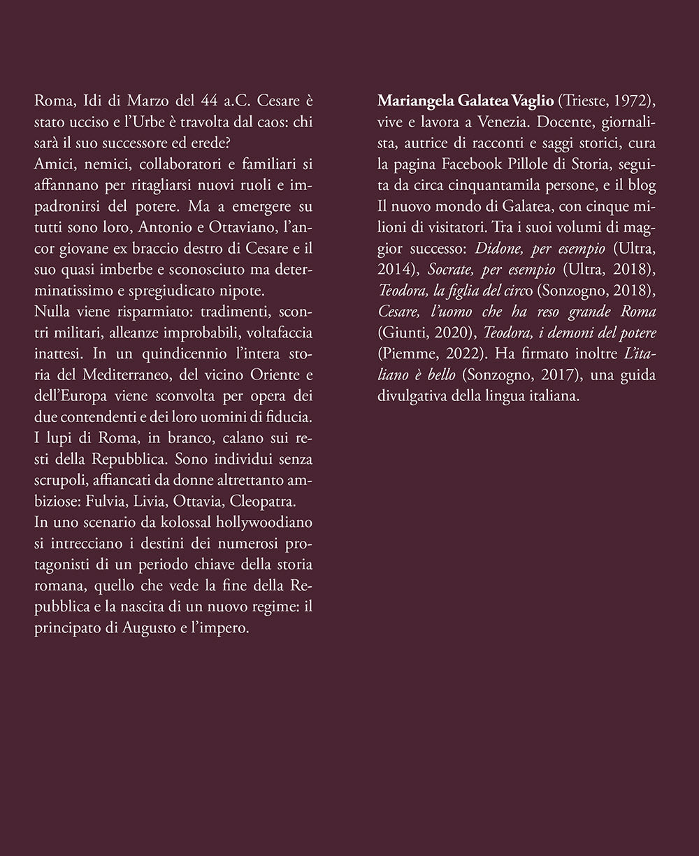 I lupi di Roma::Antonio contro Ottaviano