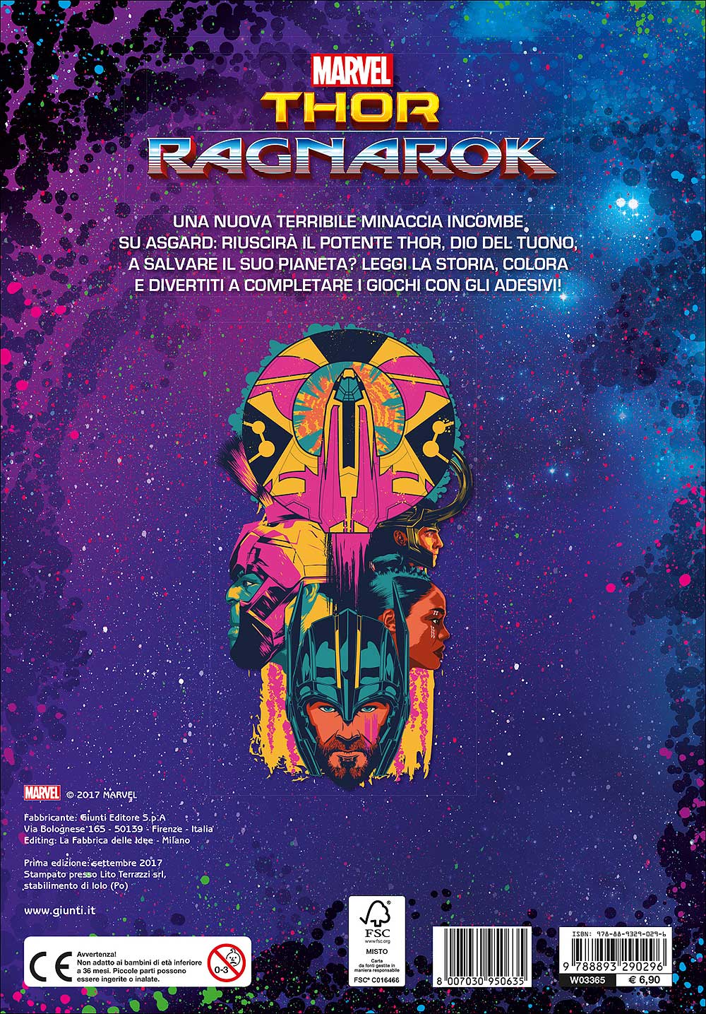 Attacca gli eroi - Thor Ragnarok. Gioca, colora e attacca gli eroi::Con tanti adesivi