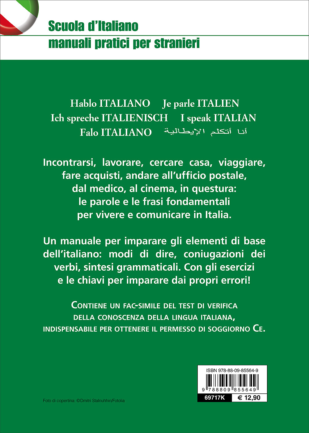 Parlo italiano + CD audio e MP3::Manuale per l'apprendimento dell'italiano di base - Con test di lingua per il permesso di soggiorno