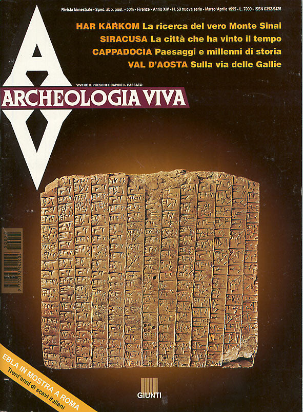 Archeologia Viva n. 50 - marzo/aprile 1995::Rivista bimestrale