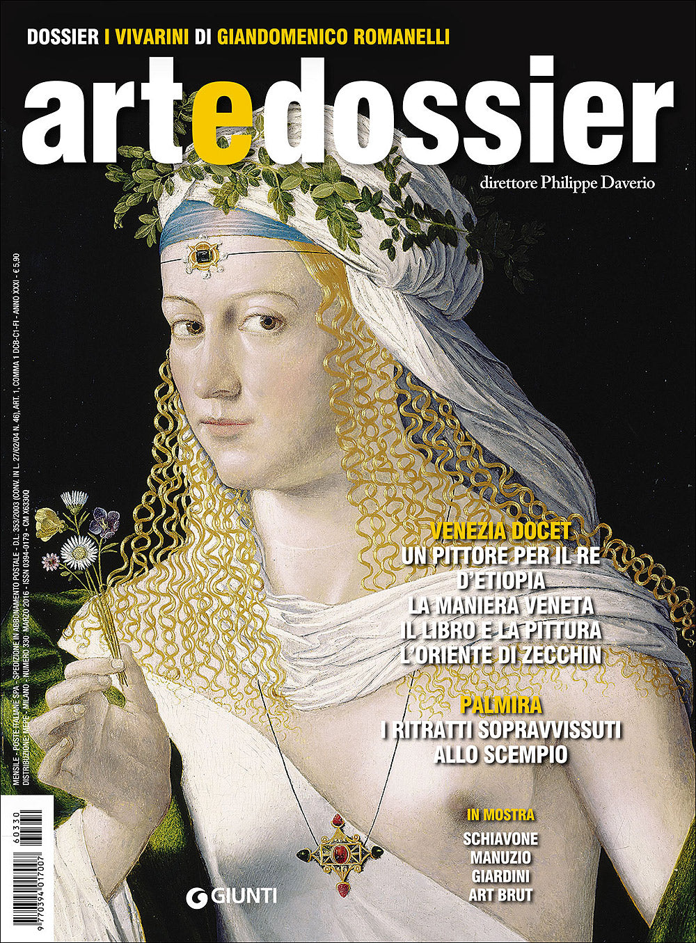 Art e dossier n. 330, marzo 2016::allegato a questo numero il dossier: I Vivarini di Giandomenico Romanelli