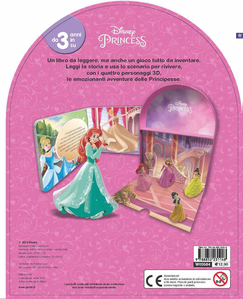 Principesse - LibroGiocaKit - Danza con noi!::Con 4 personaggi 3D e 1 scenario per giocare!