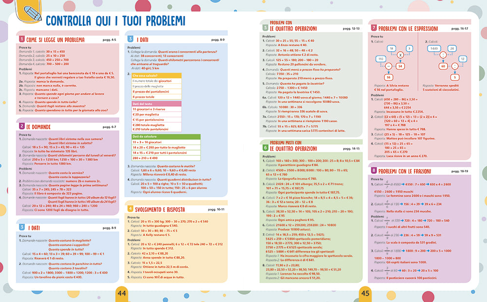 Il quaderno dei problemi di matematica classe 5::Quaderno dei problemi di matematica classe 5