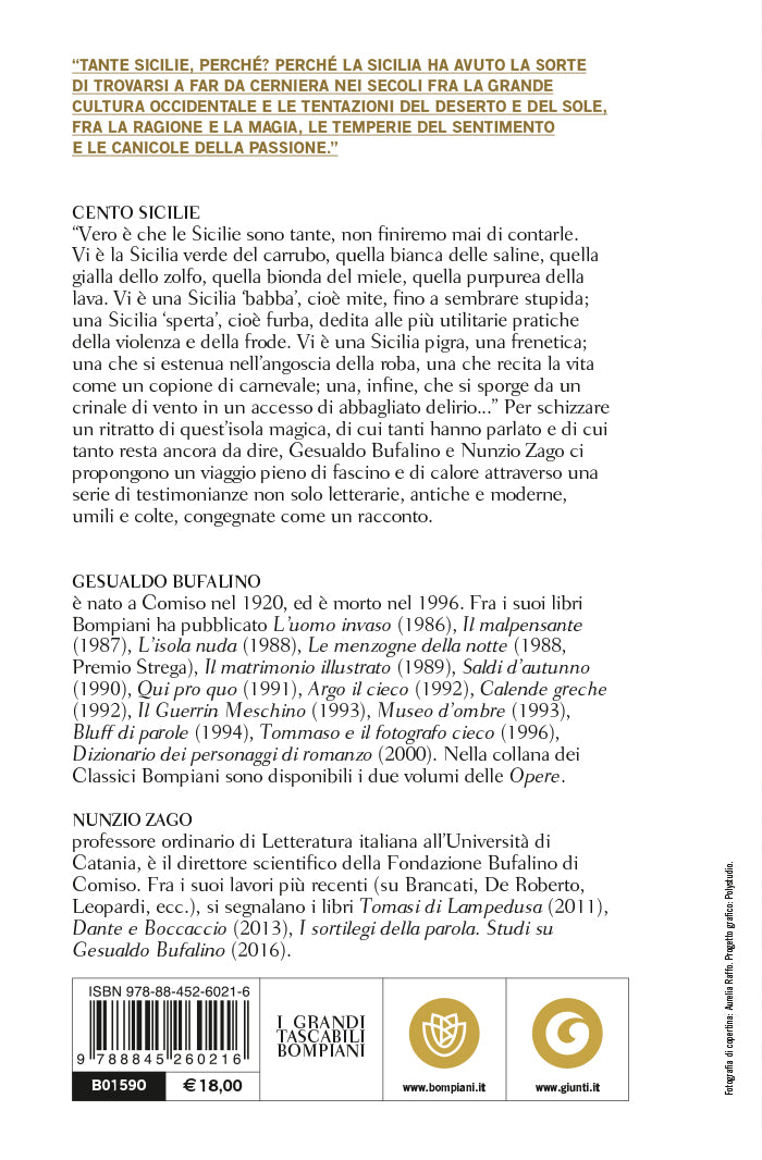 Cento Sicilie::Testimonianze per un ritratto