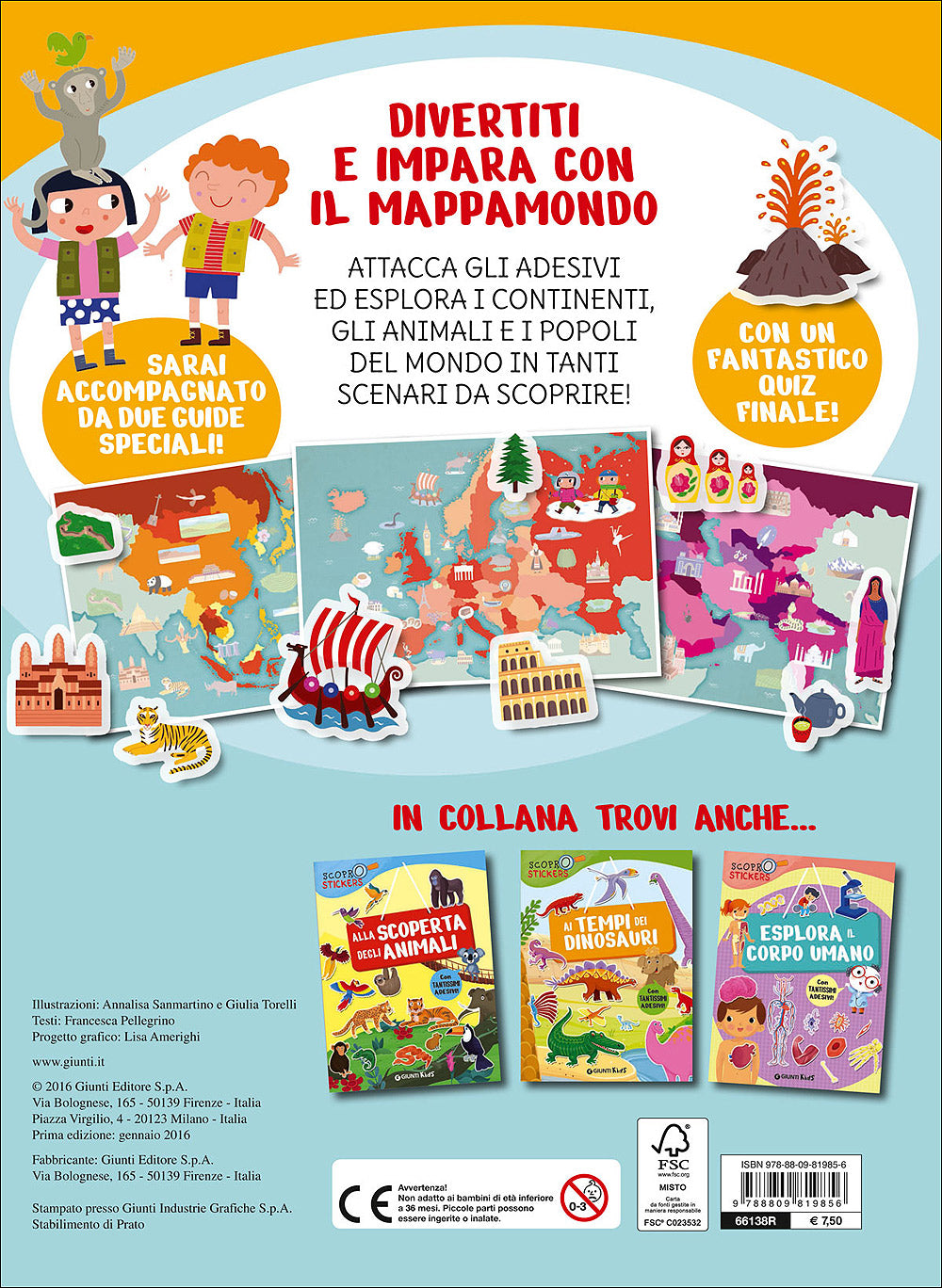 Giro intorno al mondo::Con tantissimi adesivi!