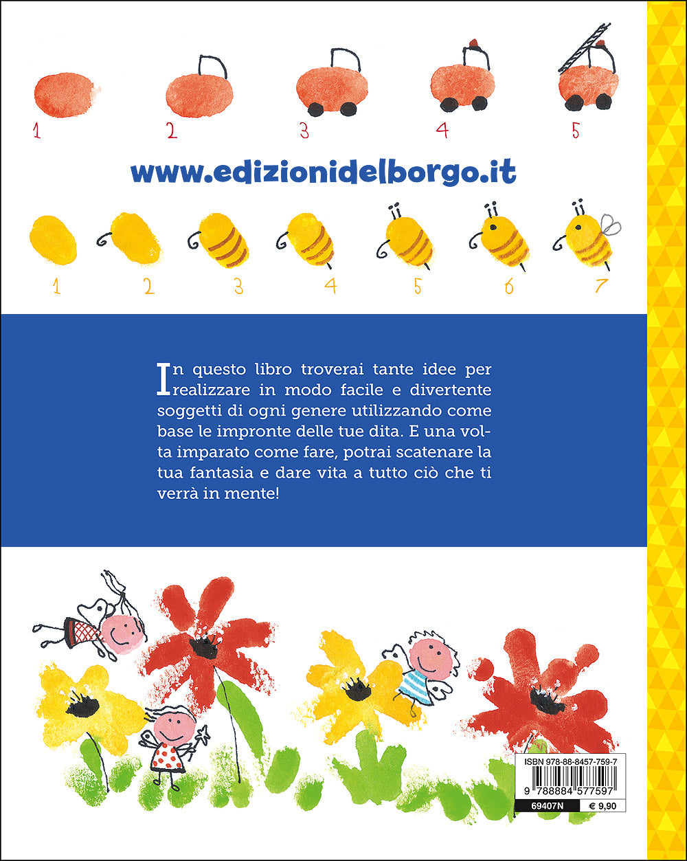 Disegnare con le impronte::Corso di disegno per bambini
