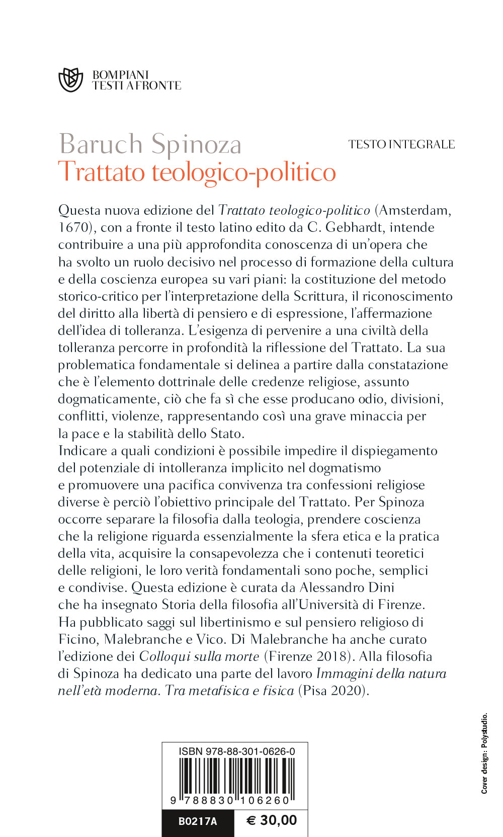 Trattato teologico-politico::Edizione riveduta e corretta
