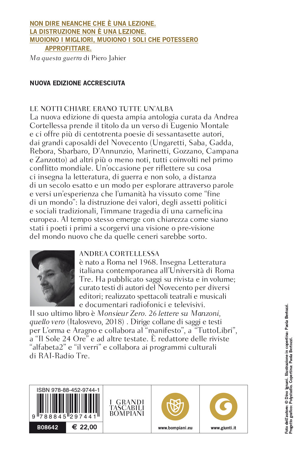 Le notti chiare erano tutte un'alba::Antologia dei poeti italiani nella Prima Guerra Mondiale - Nuova edizione accresciuta