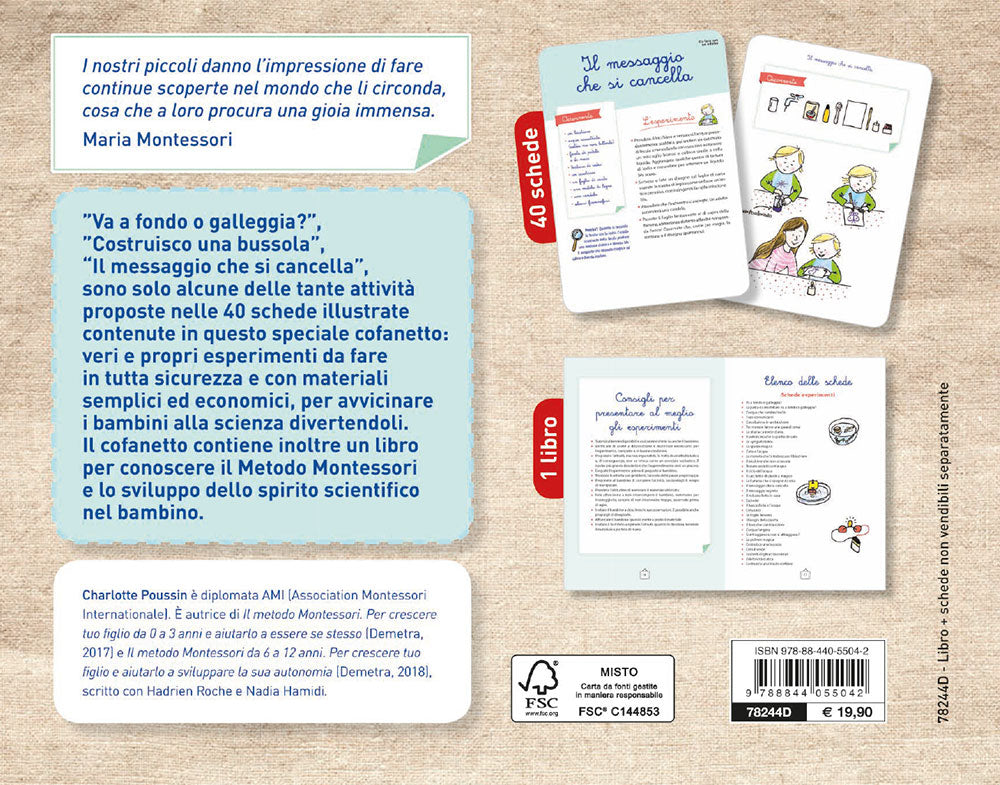 Il metodo Montessori. Attività e giochi stimolanti per scoprire la scienza con il tuo bambino::Attività e giochi stimolanti per scoprire la scienza con il tuo bambino