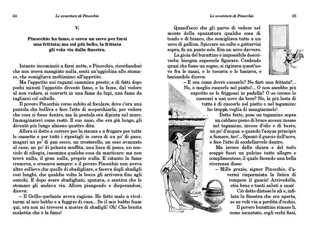 Le avventure di Pinocchio::Storia di un burattino - Illustrazioni di Attilio Mussino