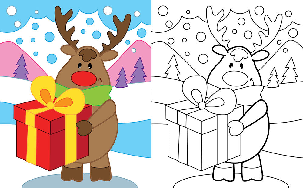 E' Natale::Gioca con gli stickers, colora e impara - Con più di 30 stickers