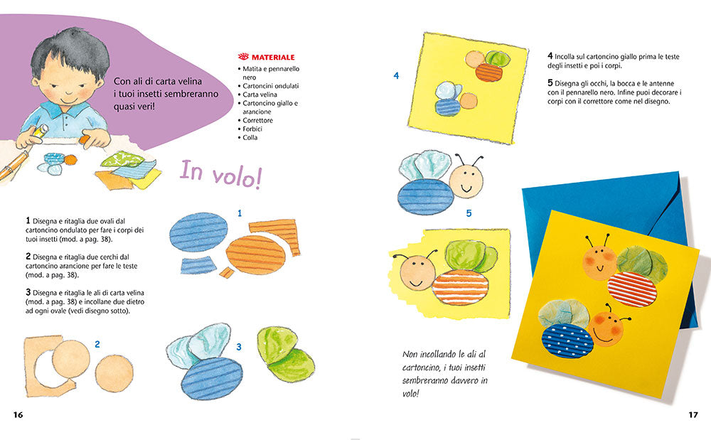 Cose di carta per bambini::Biglietti originali - Animali della fattoria - Burattini a dita - Lavoretti con la carta