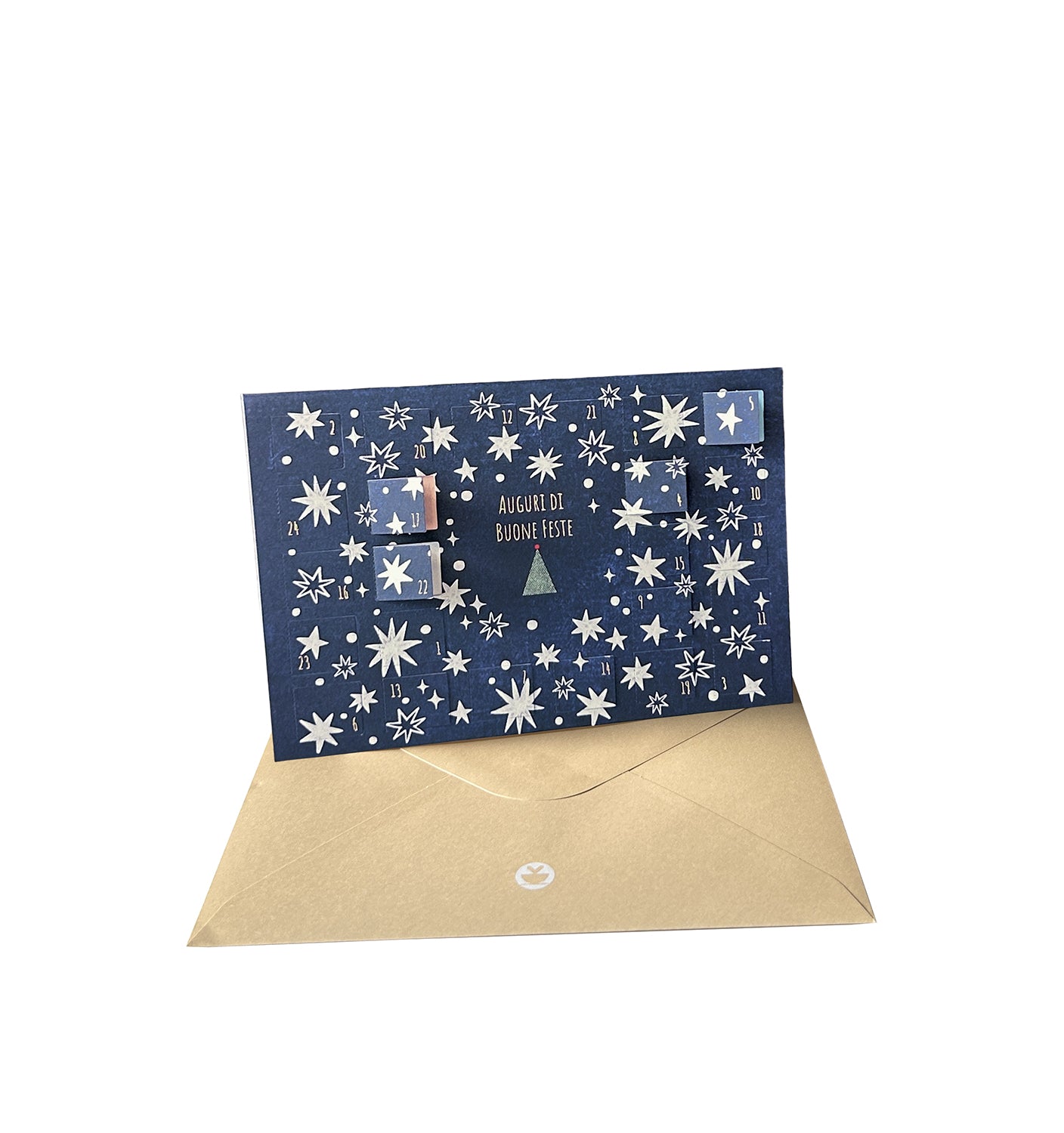 Natale - biglietto calendario Stelle