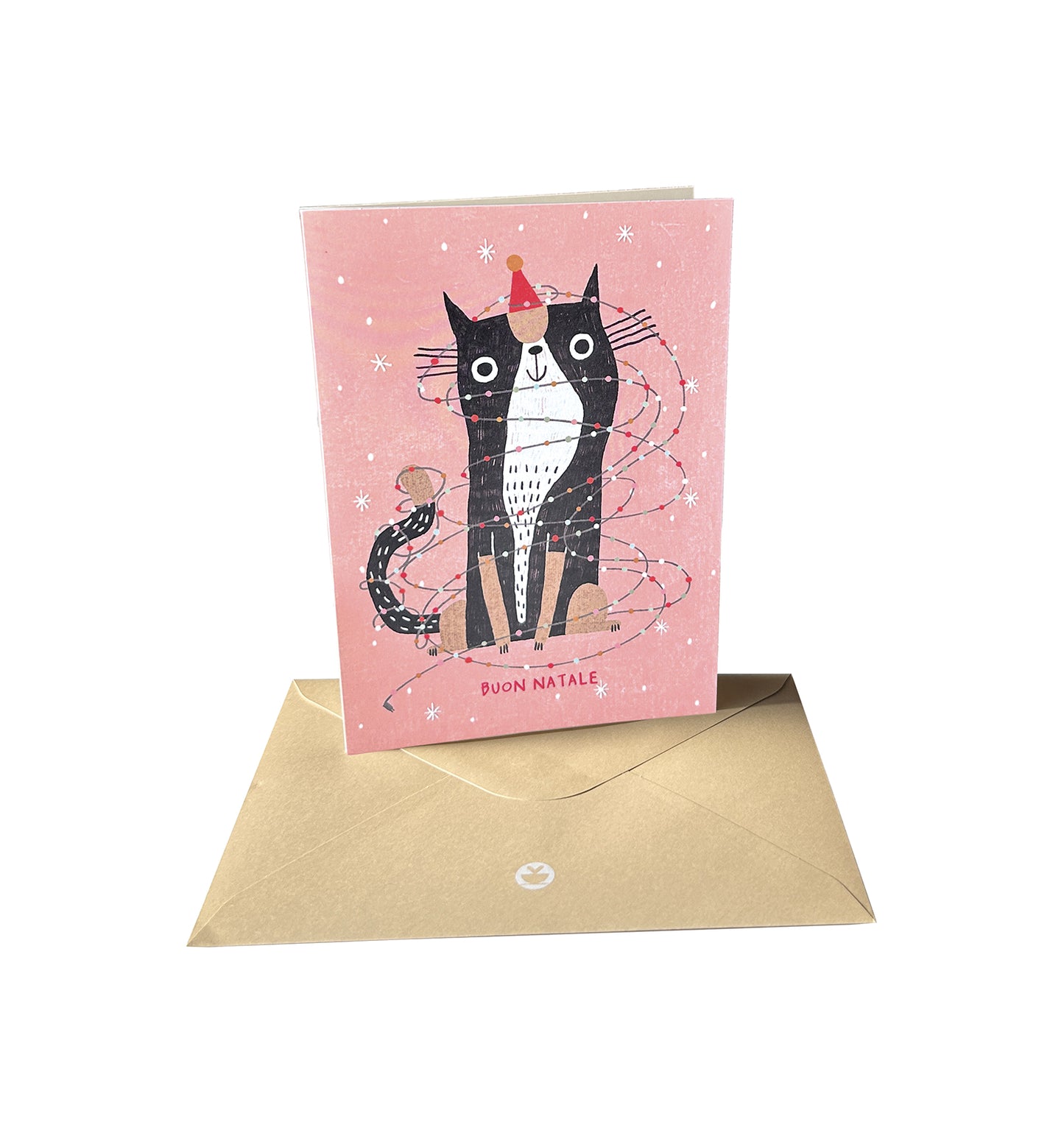 Natale - biglietto Gatto