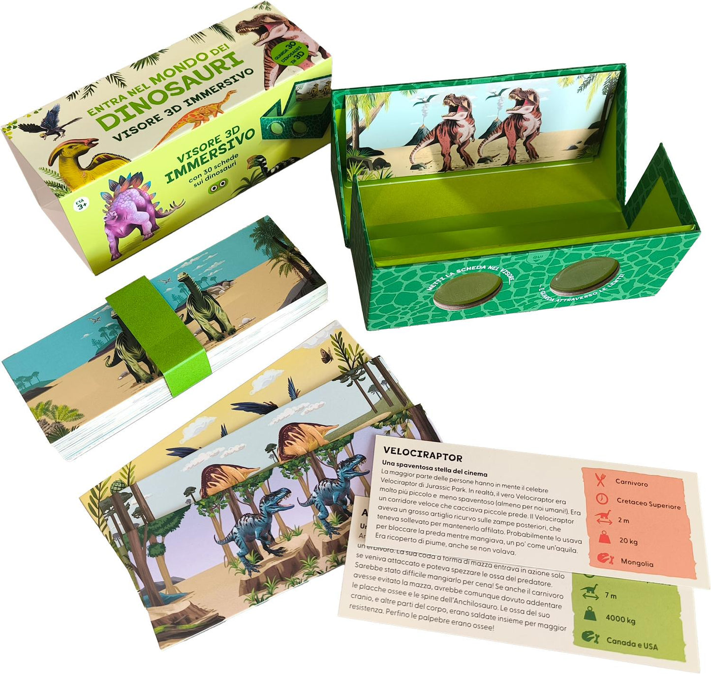 Entra nel mondo dei dinosauri::Scopri i libri scatola che diventano visori 3D super immersivi!