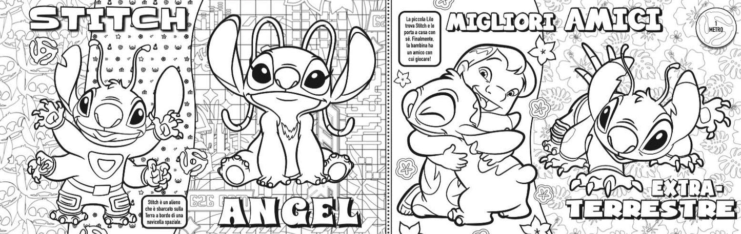 Stitch Colora senza fine - 6 metri da colorare