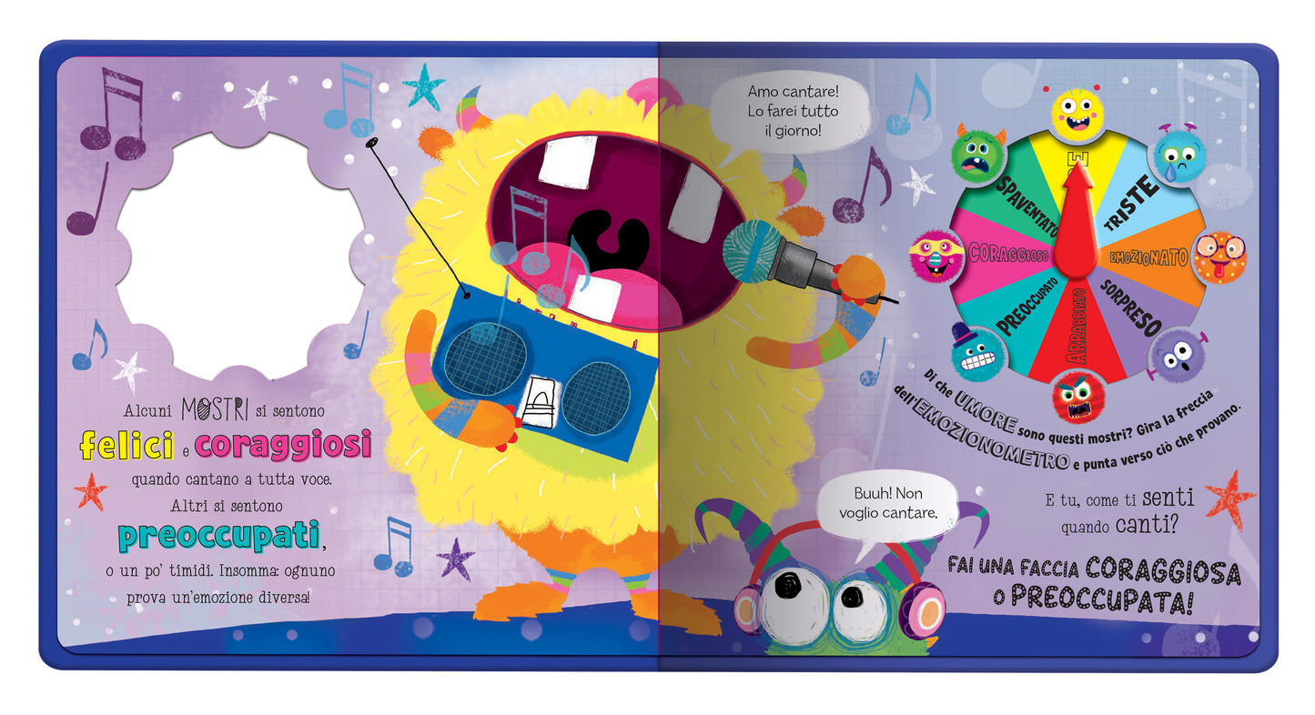 I Mostri Mangiapaura. Libro spinner. L'emozionometro