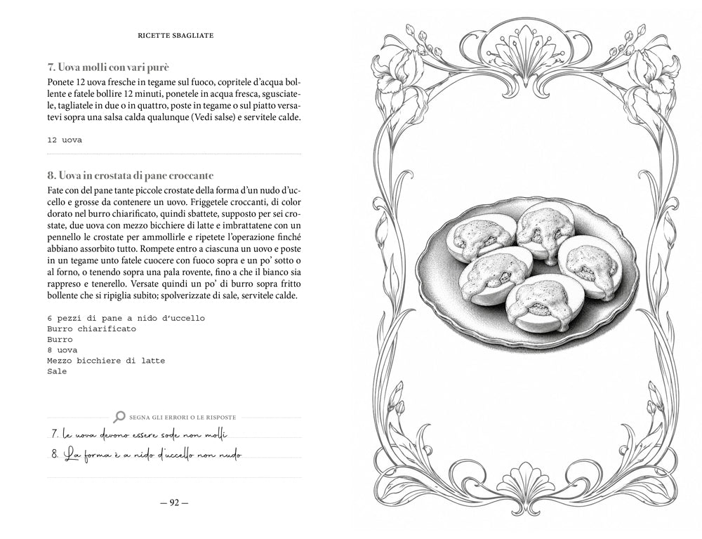 Ricette sbagliate::Il primo Librogame gastronomico