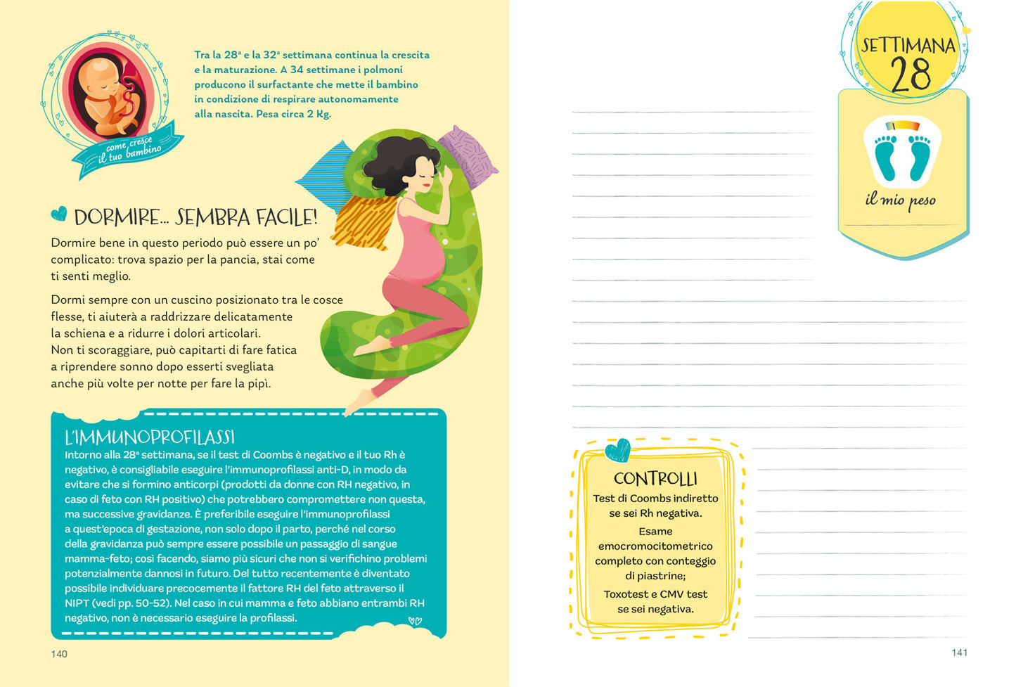 LA MIA AGENDA DELLA GRAVIDANZA::Settimana per settimana tutto quello che serve sapere