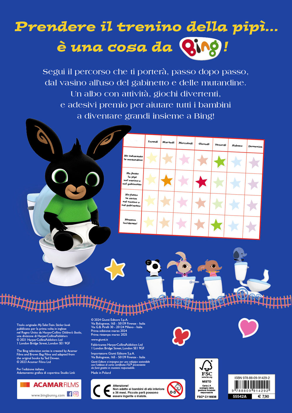 Bing. Arriva il trenino della pipì::Albo stickers