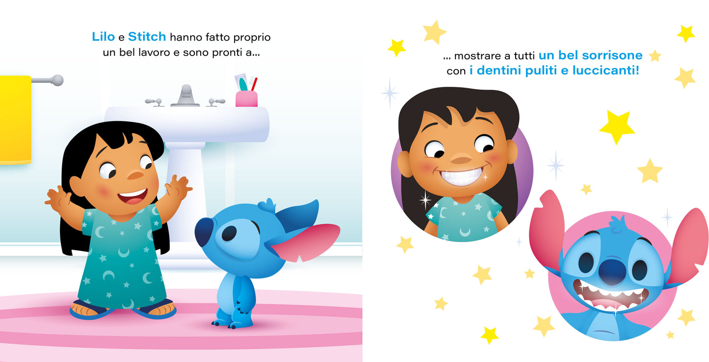 Libro Poti Puff Stitch - Il primo spazzolino::Schiaccia il nasino di Stitch