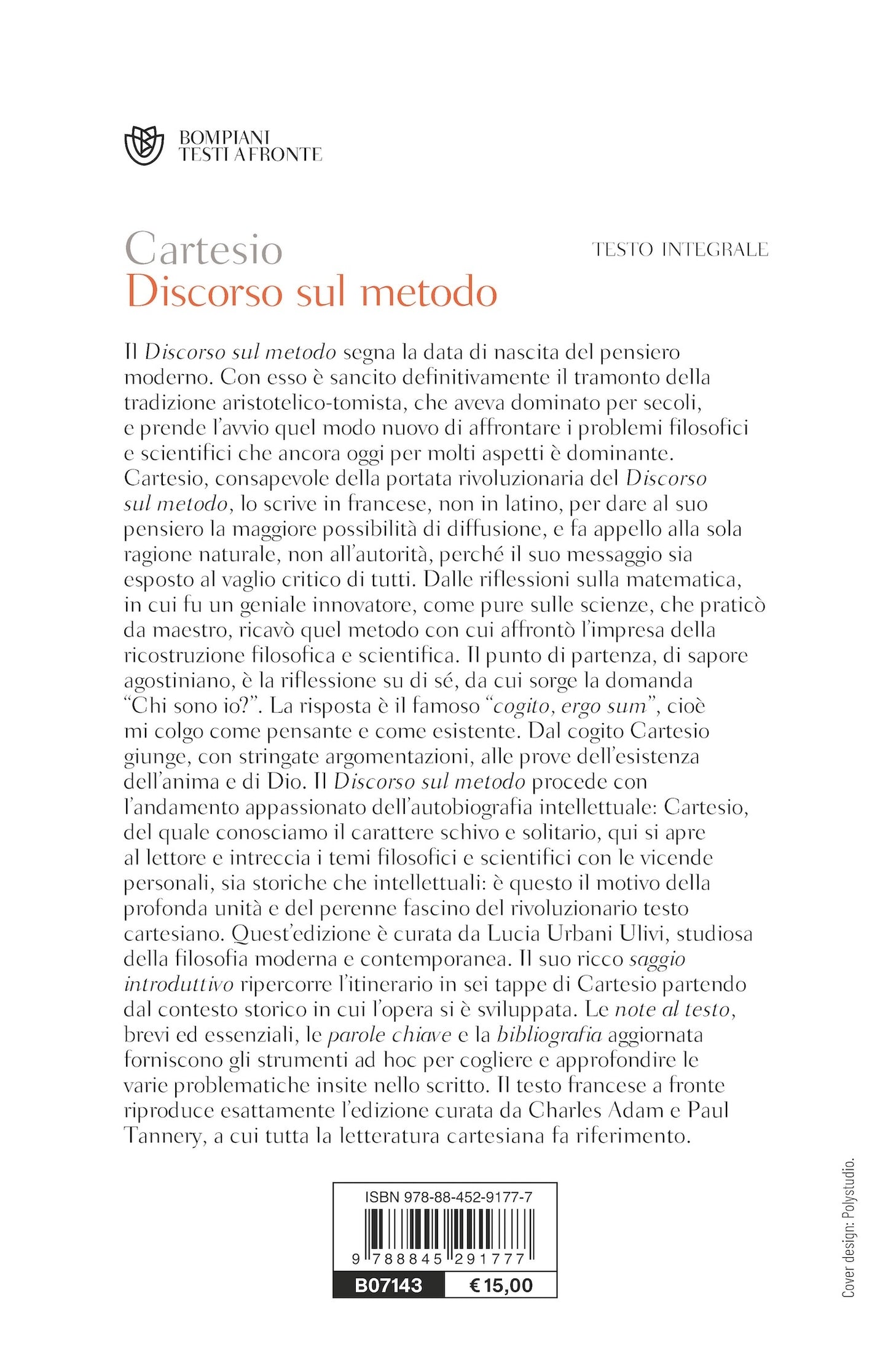 Discorso sul metodo::Testo francese a fronte