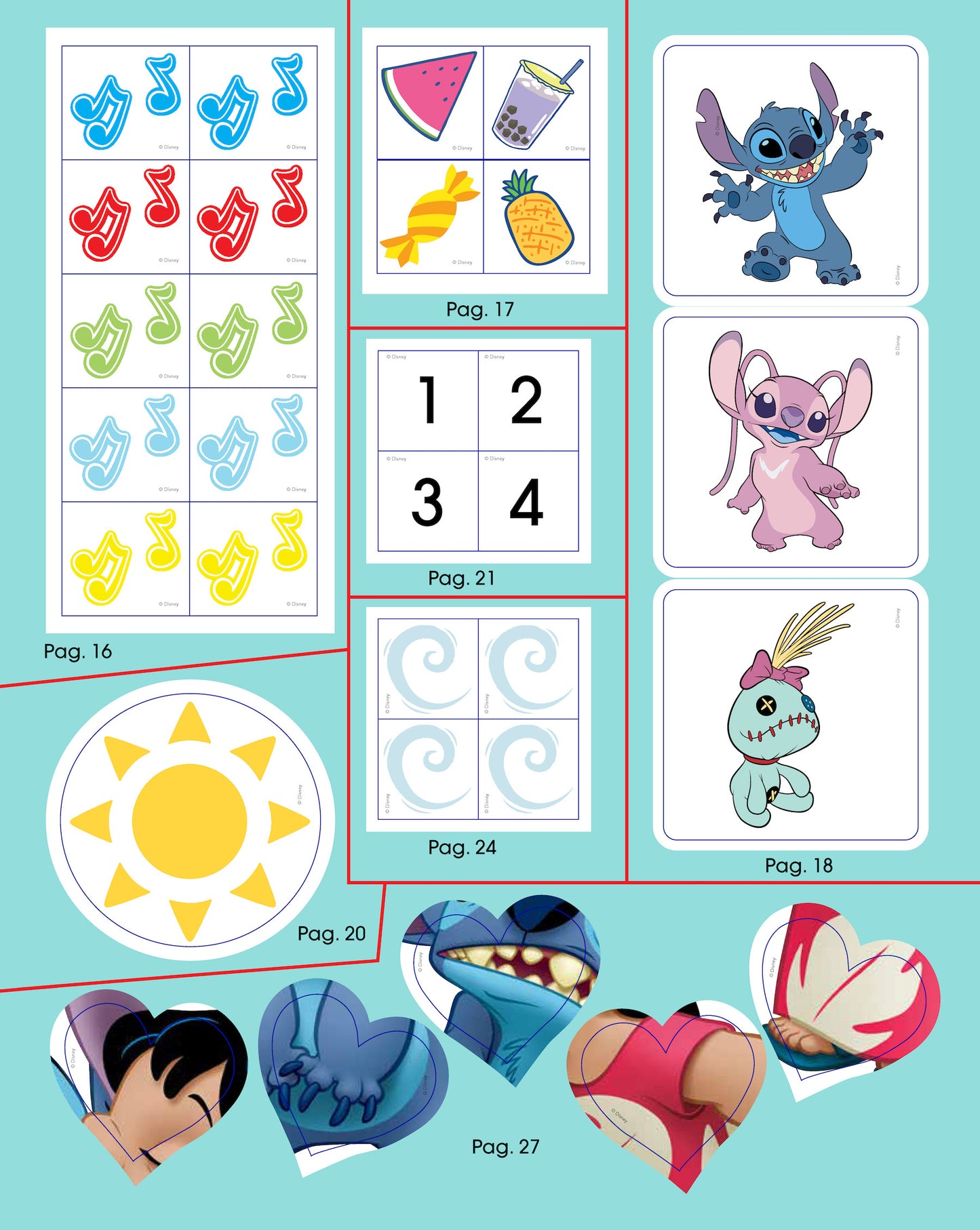 Stitch 1000 Sticker::Tanti giochi e attività