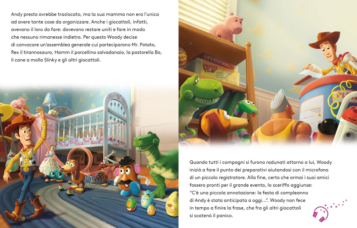 Toy Story Leggi e ascolta con QR Code::Inquadra il Qr code e ascolta