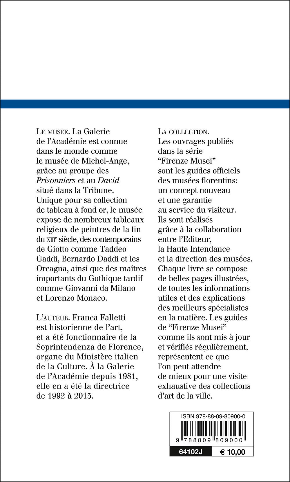 Galerie de l'Académie (in francese)::Guide Officiel - Edizione aggiornata