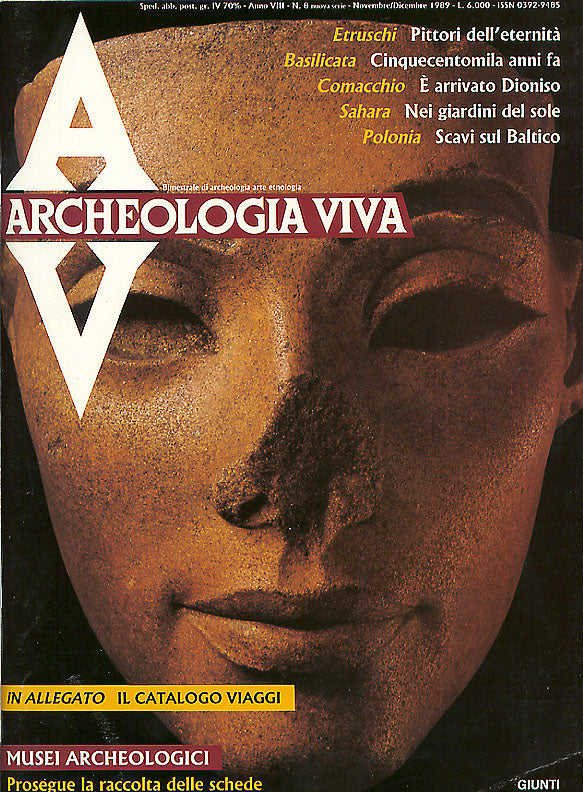 Archeologia Viva n. 8 - novembre/dicembre 1989::Rivista bimestrale