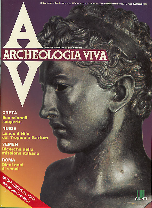 Archeologia Viva n. 26 - gennaio/febbraio 1992::Rivista bimestrale