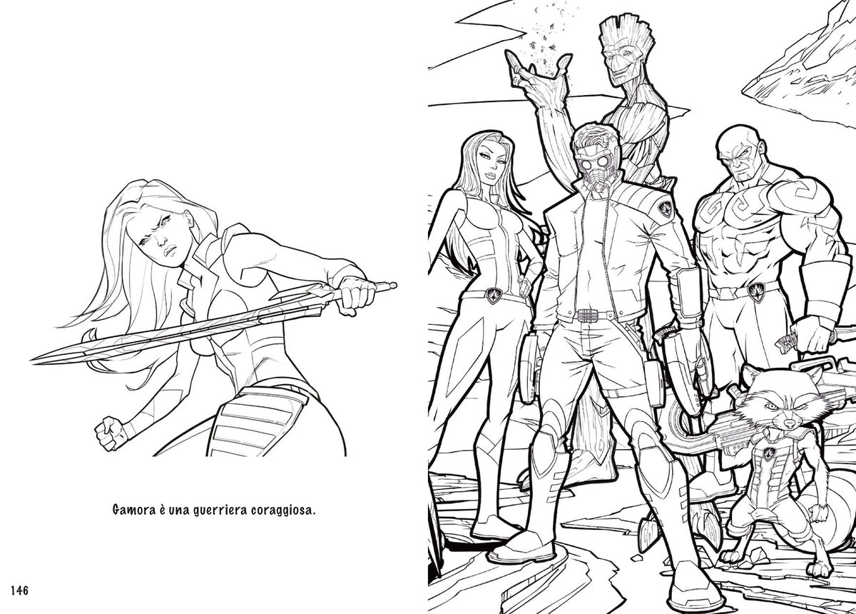Mega color Marvel Supereroi da colorare