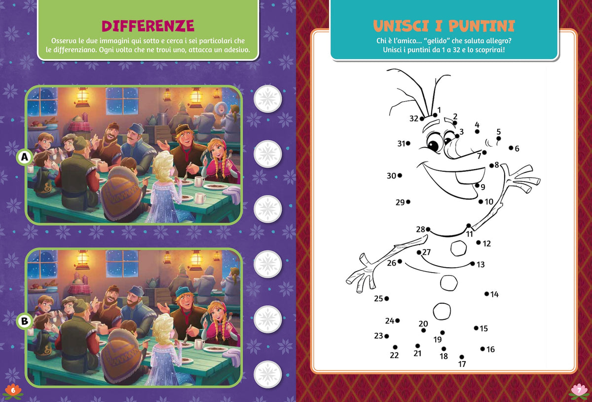 Disney Frozen 500 Sticker::Tante attività con gli amici di Frozen