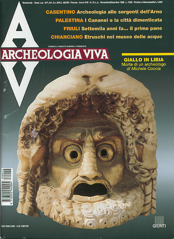 Archeologia Viva n. 72 - novembre/dicembre 1998::Rivista bimestrale
