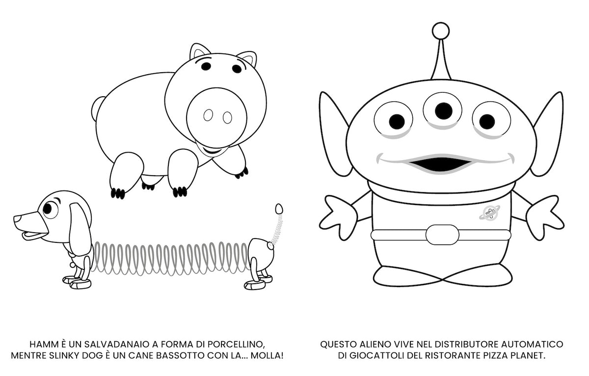 Toy Story Mini Staccattacca e colora Cute Stickers::Più di 60 adesivi