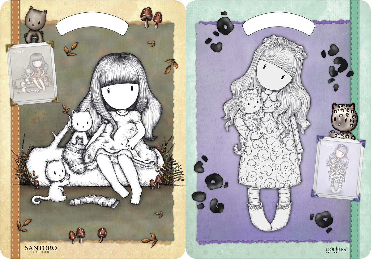 Gorjuss. Sticker&Color. I love animals