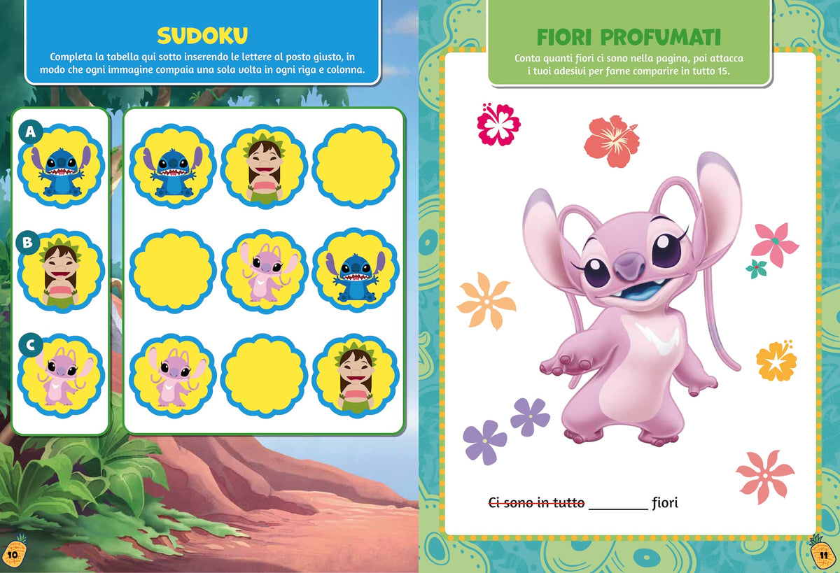 Stitch 500 Sticker con Angel e Stitch